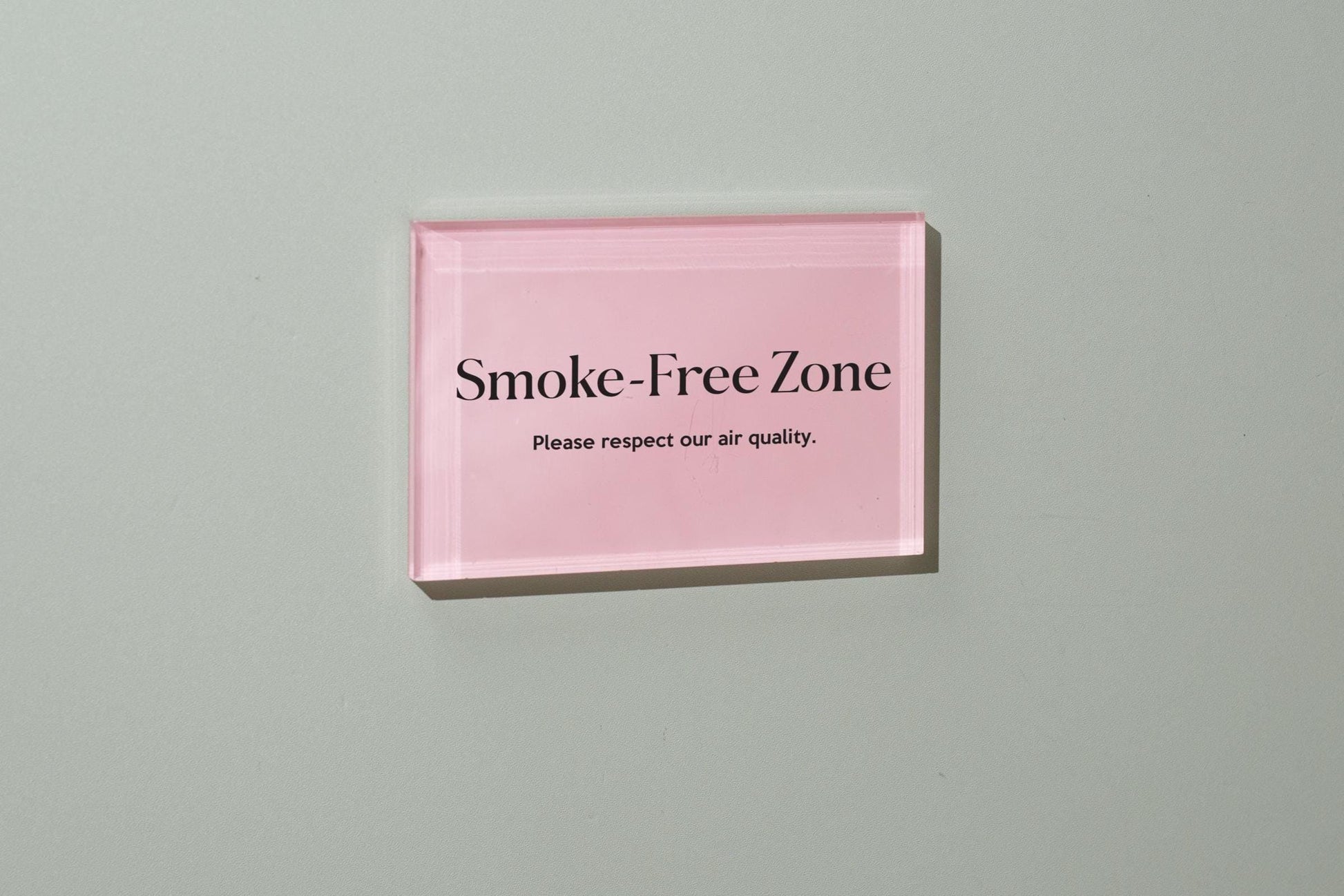 4x6 Pastel Acrylic Wall Sign (D1) - Your Text On Wall Sign Custom Stick-On Signage for Guests Shop Office Business Direction Instructions