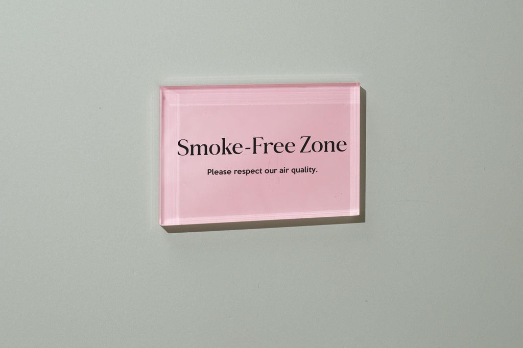 4x6 Pastel Acrylic Wall Sign (D1) - Your Text On Wall Sign Custom Stick-On Signage for Guests Shop Office Business Direction Instructions
