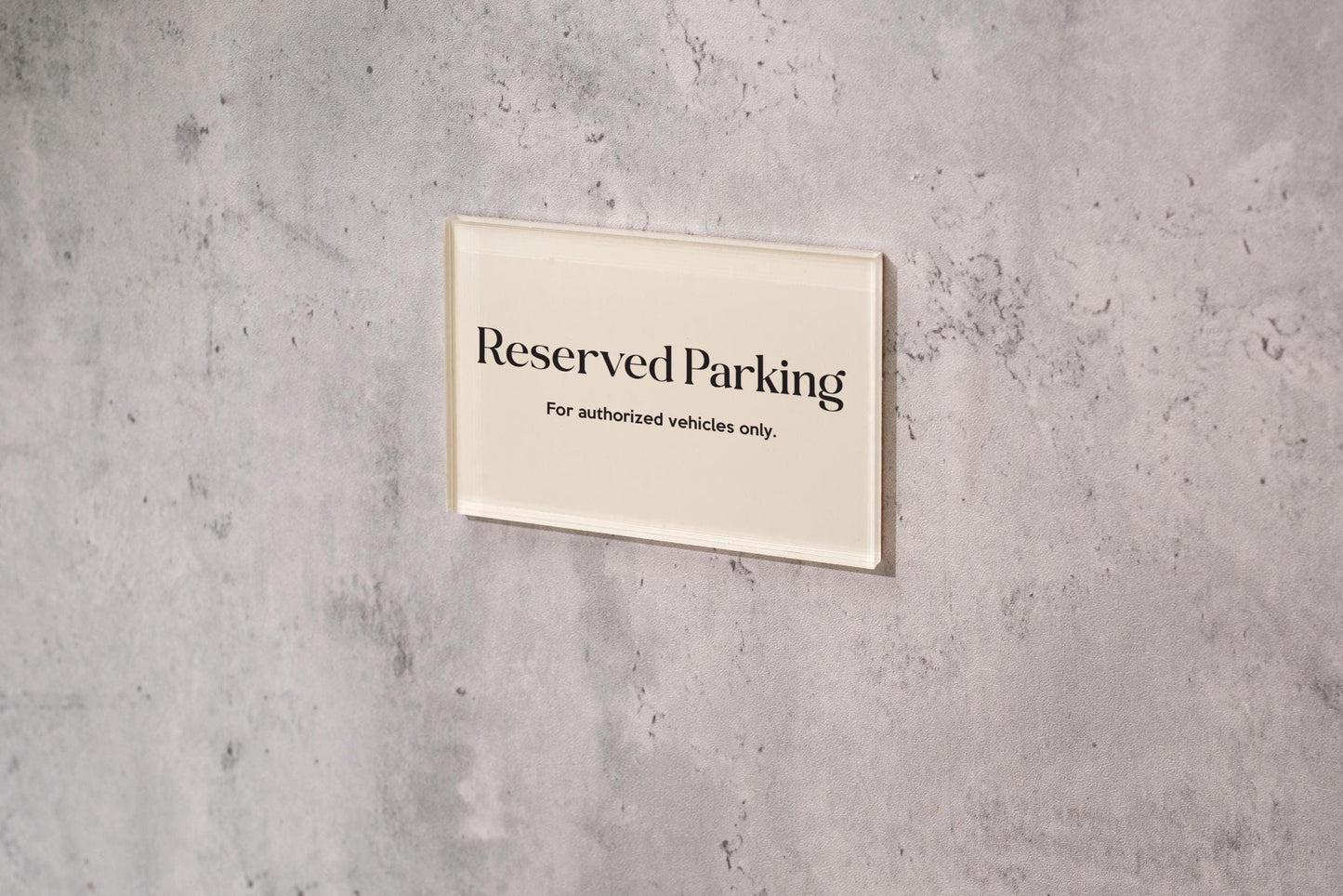 4x6 Pastel Acrylic Wall Sign (D1) - Your Text On Wall Sign Custom Stick-On Signage for Guests Shop Office Business Direction Instructions