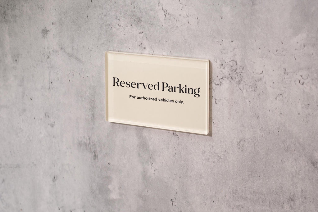 4x6 Pastel Acrylic Wall Sign (D1) - Your Text On Wall Sign Custom Stick-On Signage for Guests Shop Office Business Direction Instructions