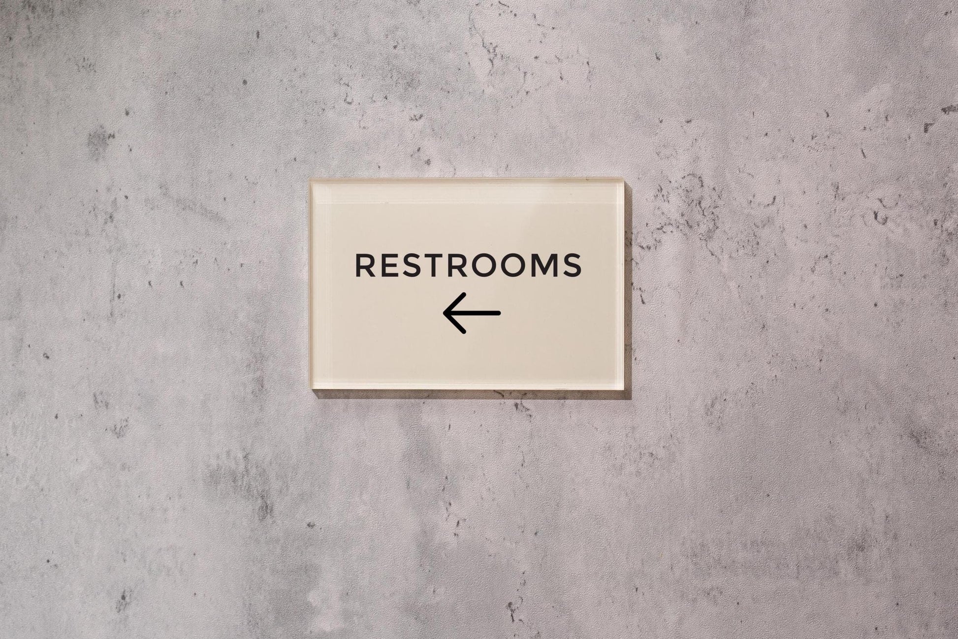 4x6 Pastel Acrylic Wall Sign (D2) - Your Text On Wall Sign Stick-On Signage for Guests Shop Office Business Direction Instructions Arrows