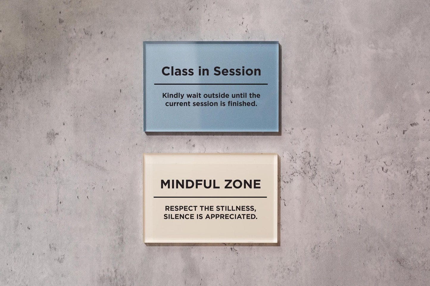 4x6 Pastel Acrylic Wall Sign (D4) - Your Text On Wall Sign Custom Stick-On Signage for Guests Shop Office Business Direction Instructions