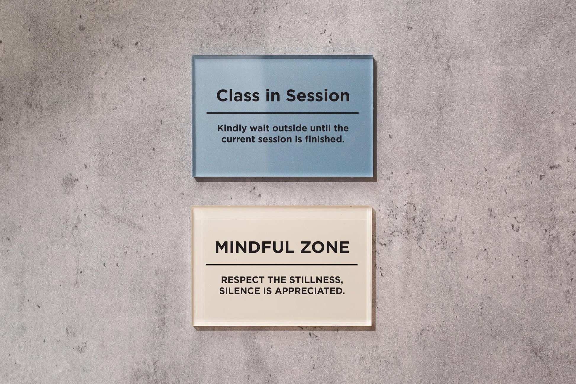 4x6 Pastel Acrylic Wall Sign (D4) - Your Text On Wall Sign Custom Stick-On Signage for Guests Shop Office Business Direction Instructions