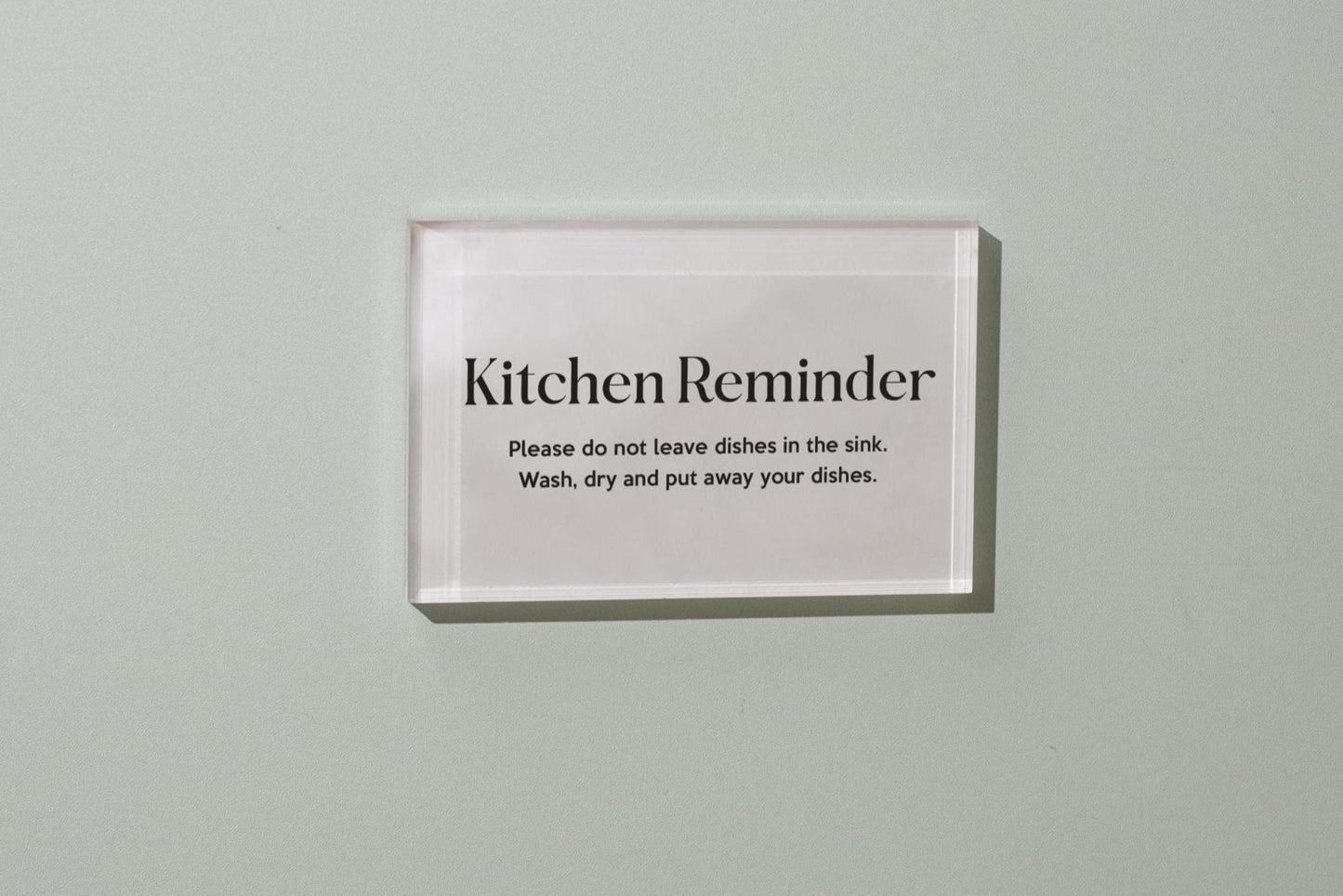 4x6 Pastel Acrylic Wall Sign (D1) - Your Text On Wall Sign Custom Stick-On Signage for Guests Shop Office Business Direction Instructions