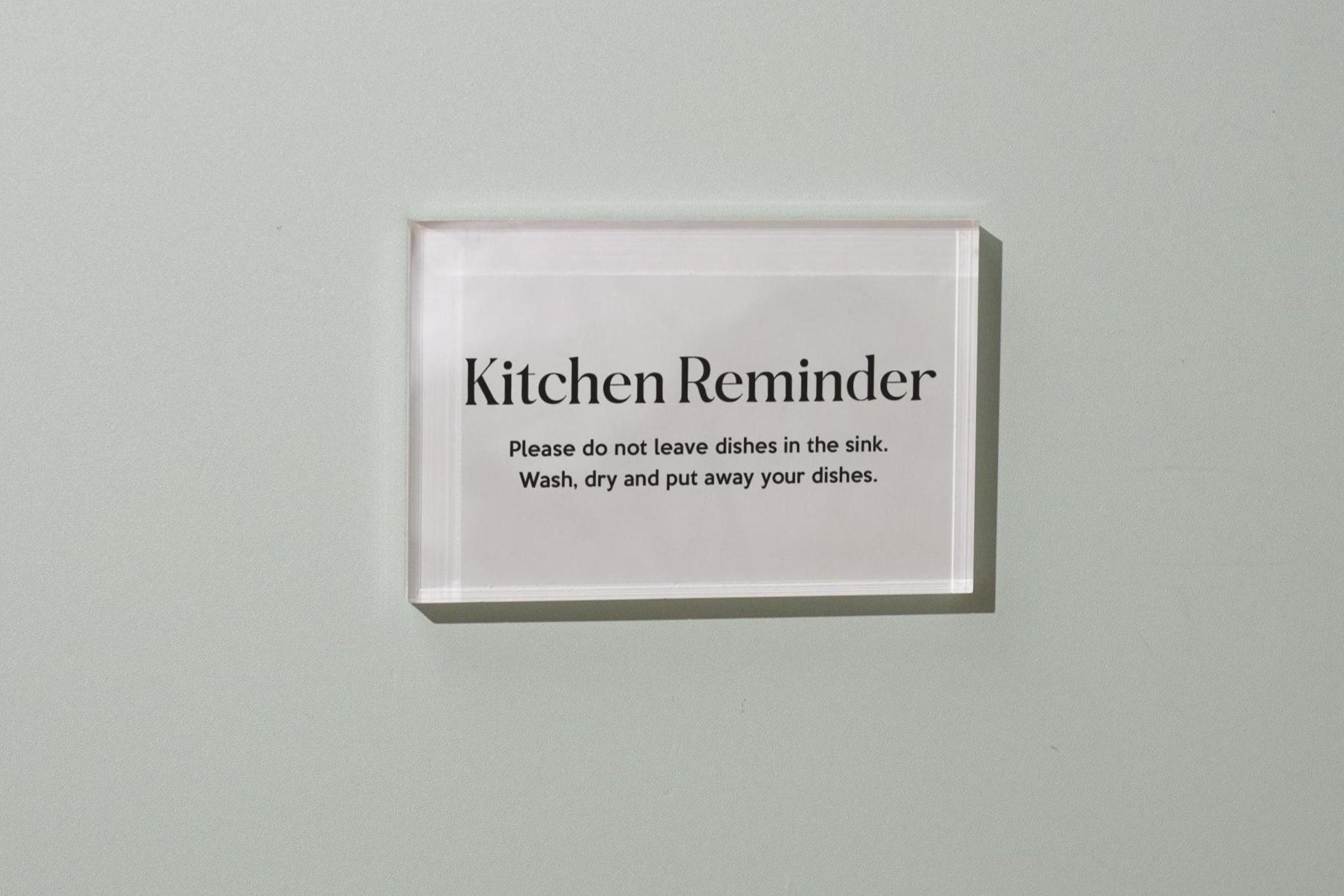 4x6 Pastel Acrylic Wall Sign (D1) - Your Text On Wall Sign Custom Stick-On Signage for Guests Shop Office Business Direction Instructions