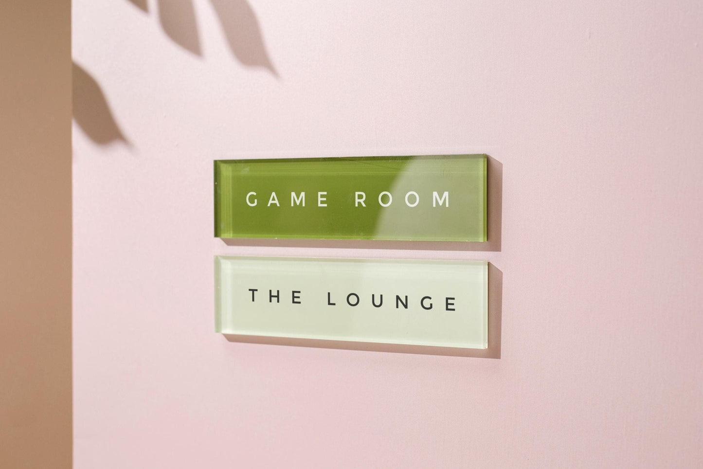 Pastel Acrylic Wall Plate Sign (D4) - Personalized Stick On Door Office Salon Lash Nails Small Business Shop Signage Work Rental Room Number