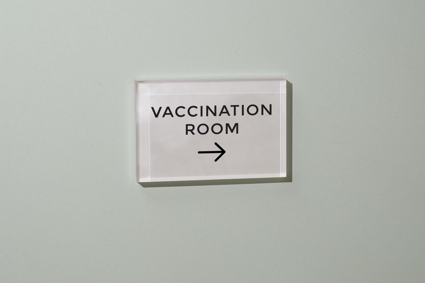 4x6 Pastel Acrylic Wall Sign (D2) - Your Text On Wall Sign Stick-On Signage for Guests Shop Office Business Direction Instructions Arrows