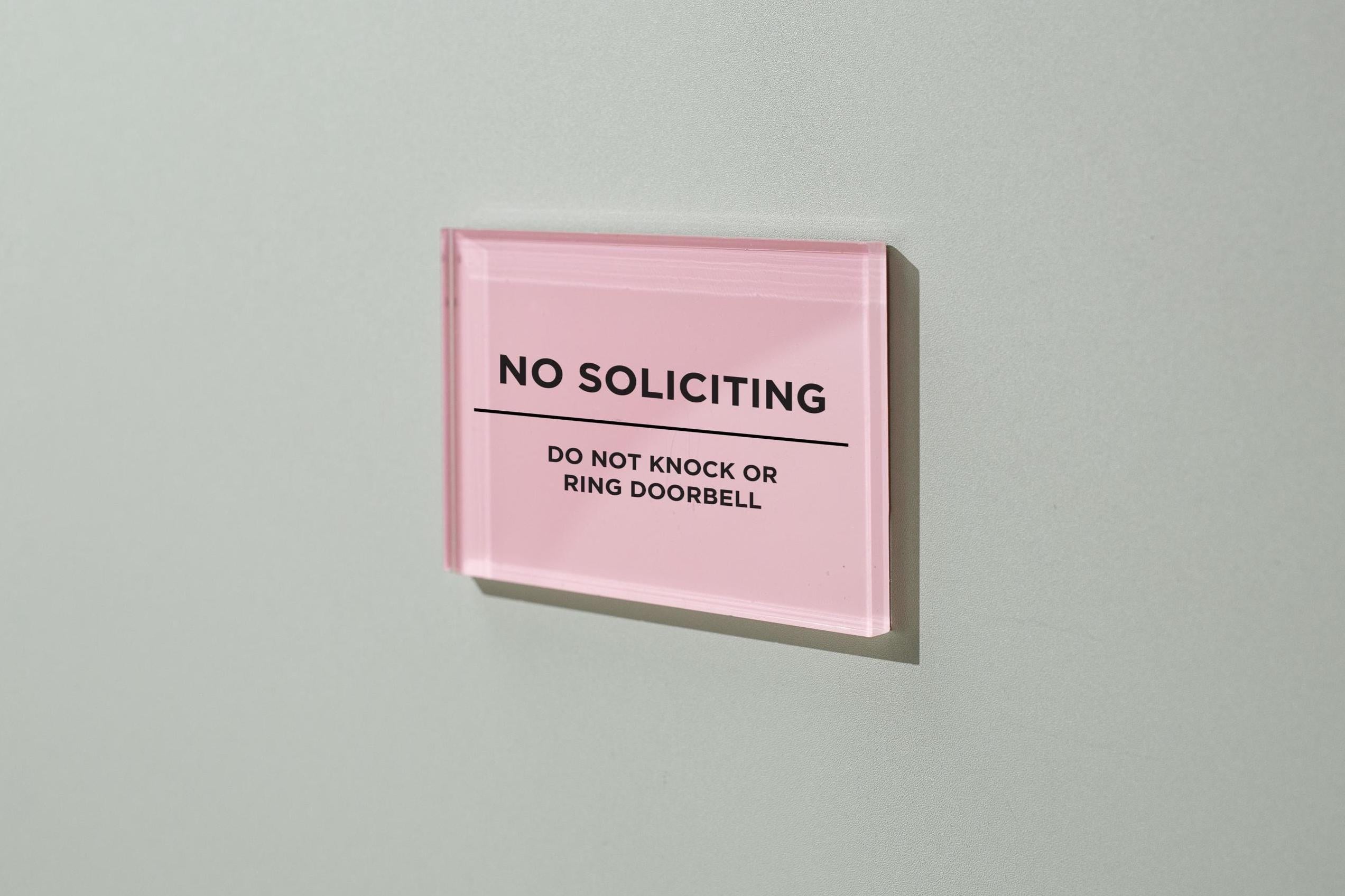 4x6 Pastel Acrylic Wall Sign (D4) - Your Text On Wall Sign Custom Stick-On Signage for Guests Shop Office Business Direction Instructions