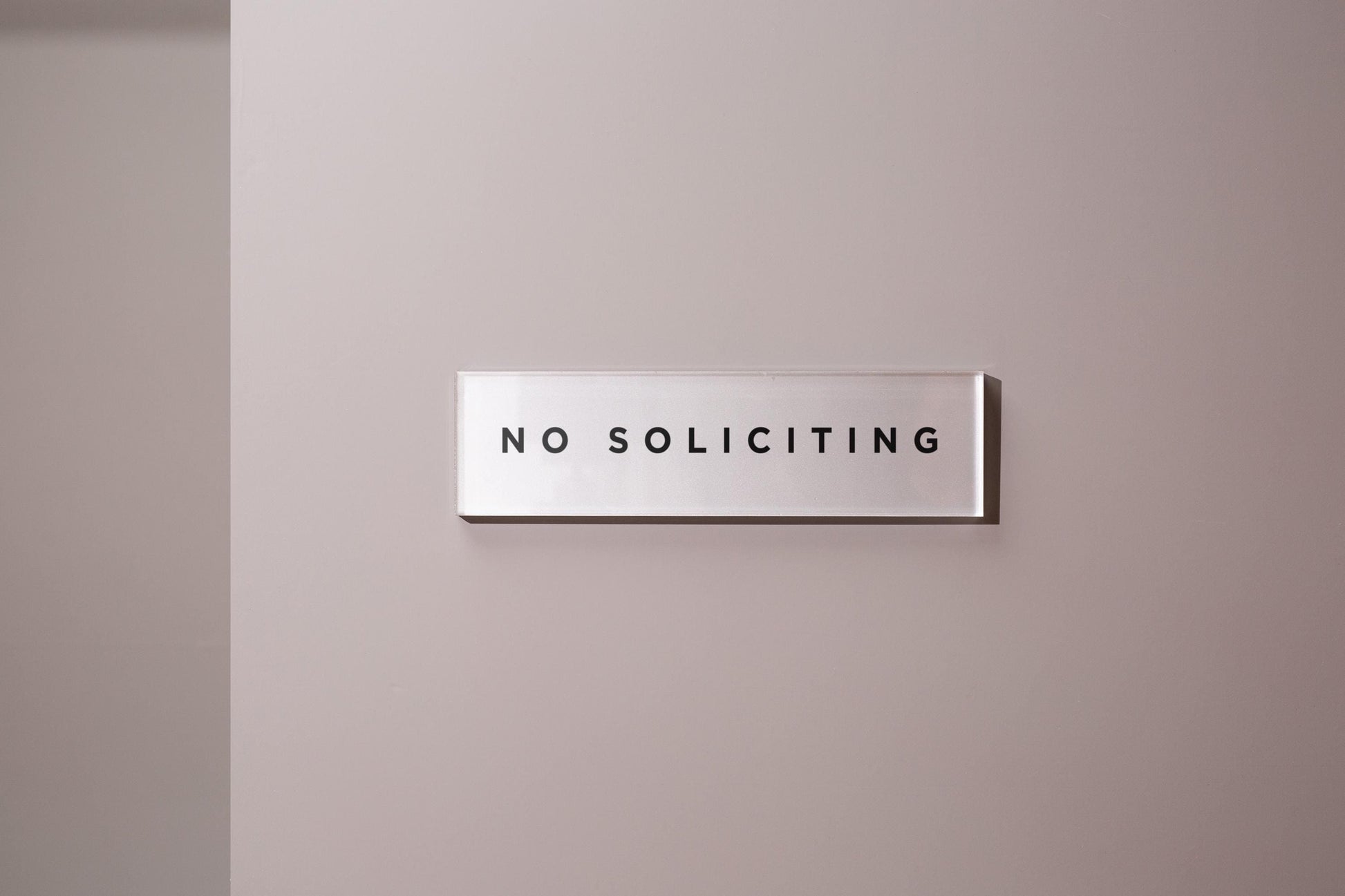 Silver Acrylic Wall Plate Sign - Personalized Stick On Door Office Salon Lash Nails Small Business Shop Signage Work Rental Room Number