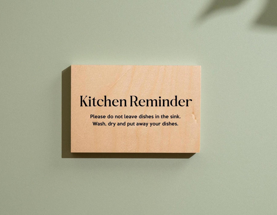 4x6 Birch Plywood Sign (D1) - Your Text On Wooden Signage, Custom Stick On Signs for Desk or Wall, Guests Shop Office Business Instructions