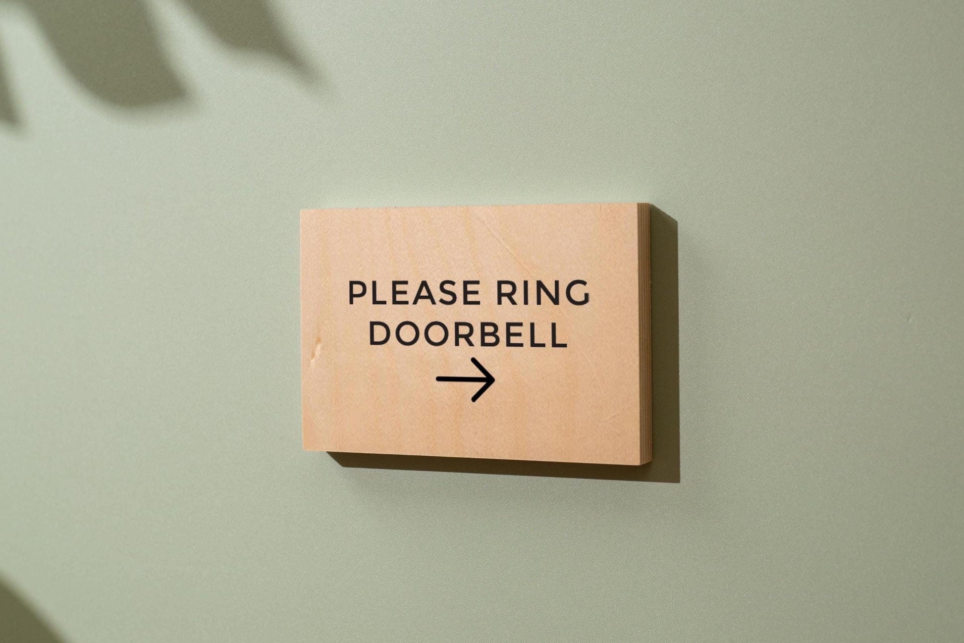 4x6 Birch Plywood Sign (D2) - Your Text On Wooden Plate, Custom Signs for Desk or Wall, Guests Shop Office Business Directional Arrow Signs