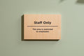 4x6 Birch Plywood Sign (D4) - Your Text On Wooden Signage, Custom Stick On Signs for Desk or Wall, Guests Shop Office Business Directional