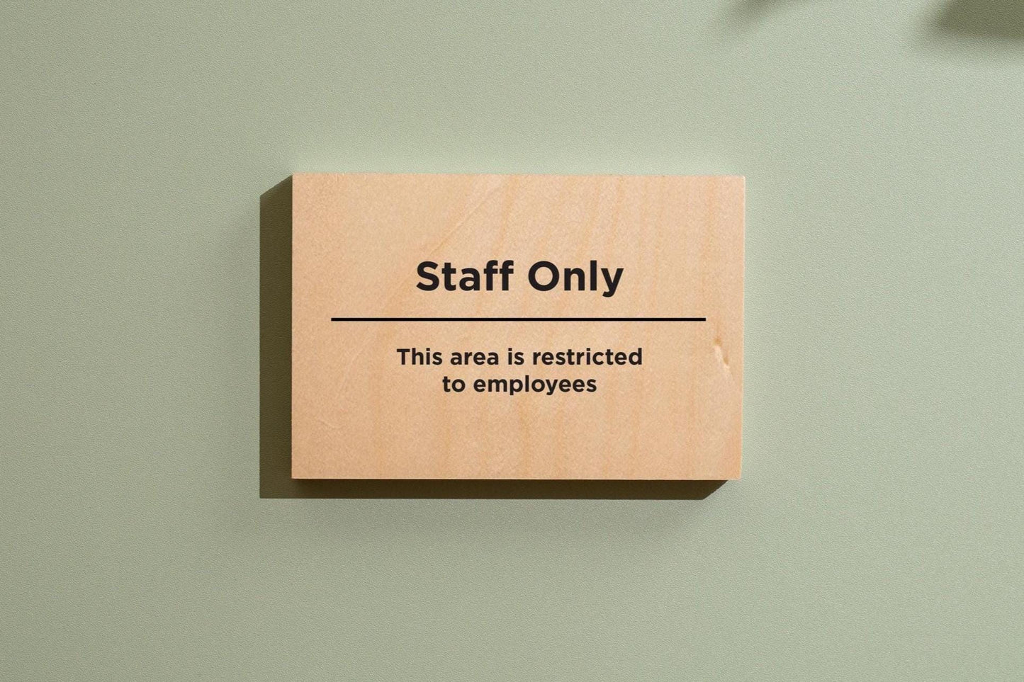 4x6 Birch Plywood Sign (D4) - Your Text On Wooden Signage, Custom Stick On Signs for Desk or Wall, Guests Shop Office Business Directional