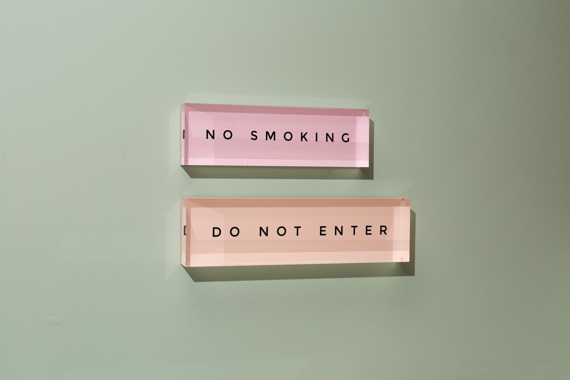 Pastel Acrylic Wall Name Block (D4) - Room Sign Name Work Title CEO Job Office Decor Promotion Coworker Staff Gifts, Stick on Wall Signage