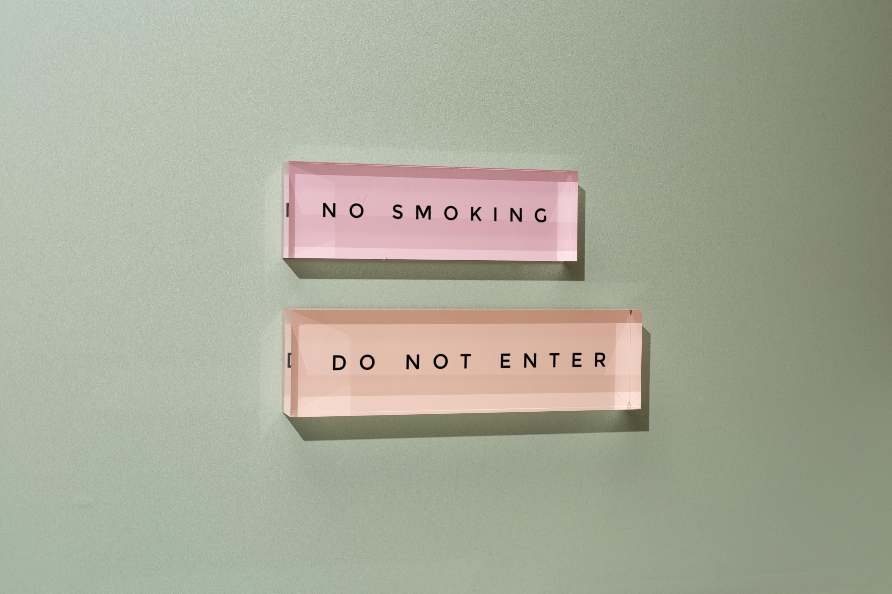 Pastel Acrylic Wall Name Block (D4) - Room Sign Name Work Title CEO Job Office Decor Promotion Coworker Staff Gifts, Stick on Wall Signage