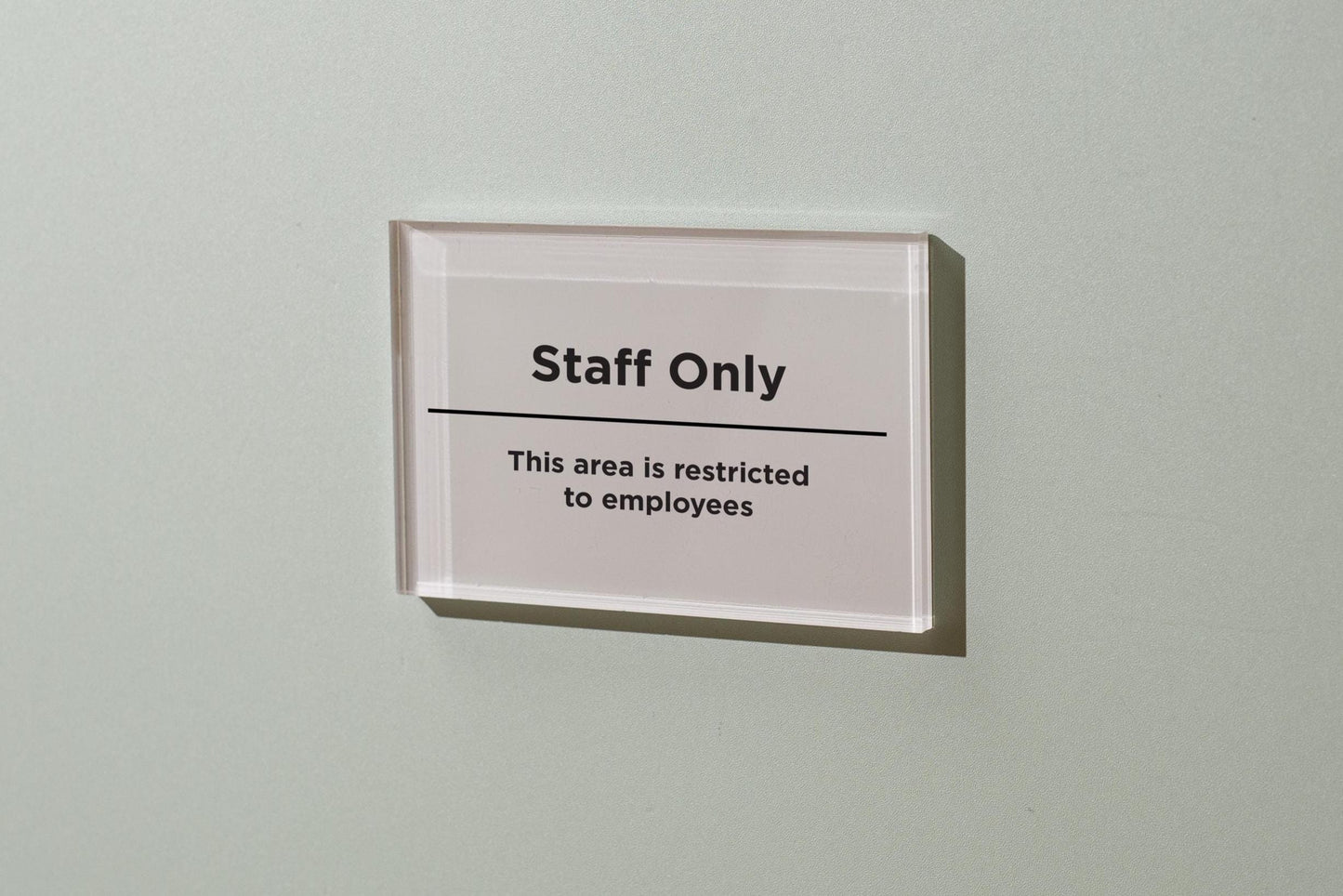 4x6 Pastel Acrylic Wall Sign (D4) - Your Text On Wall Sign Custom Stick-On Signage for Guests Shop Office Business Direction Instructions