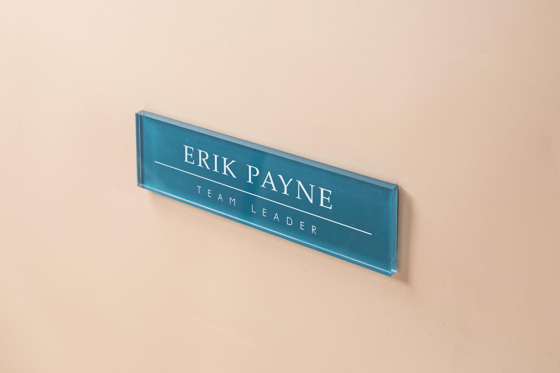 Pastel Acrylic Wall Plate Sign (D1) - Personalized Stick On Door Office Salon Lash Nails Small Business Shop Signage Work Rental Room Number
