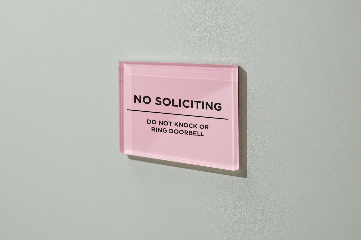 4x6 Pastel Acrylic Wall Sign (D4) - Your Text On Wall Sign Custom Stick-On Signage for Guests Shop Office Business Direction Instructions