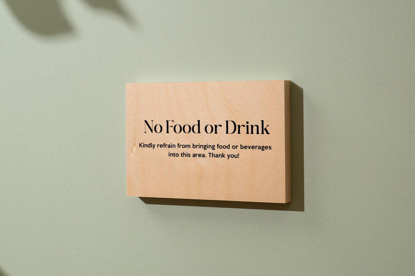 4x6 Birch Plywood Sign (D1) - Your Text On Wooden Signage, Custom Stick On Signs for Desk or Wall, Guests Shop Office Business Instructions