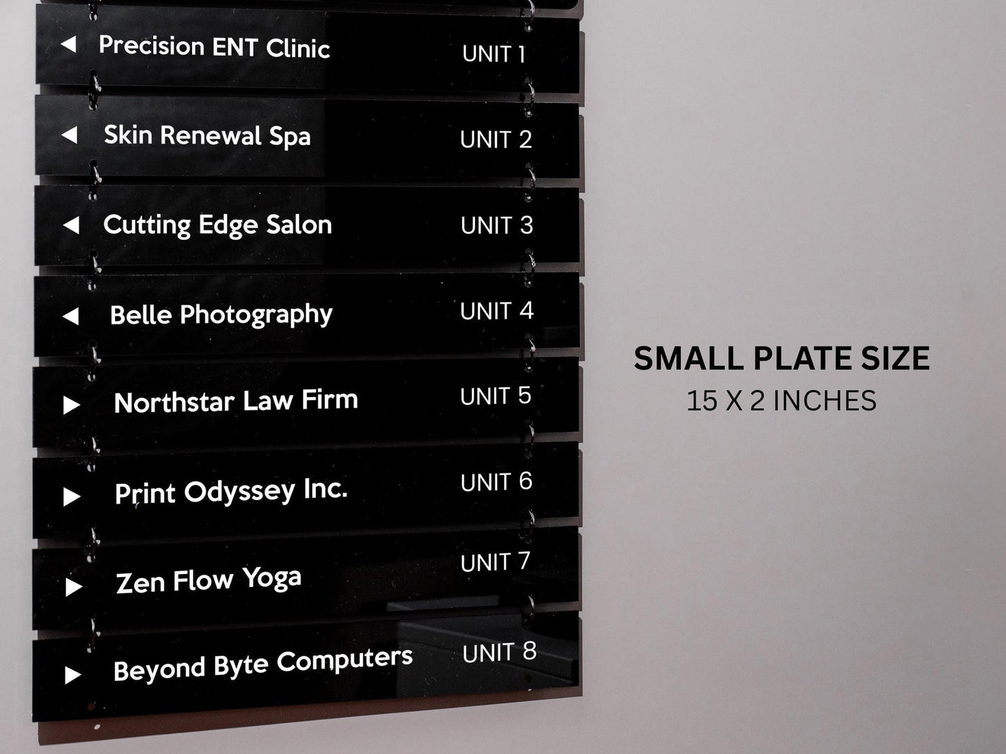 Add On: Replacement Plate (Small) for Interchangeable Hanging Directory Sign