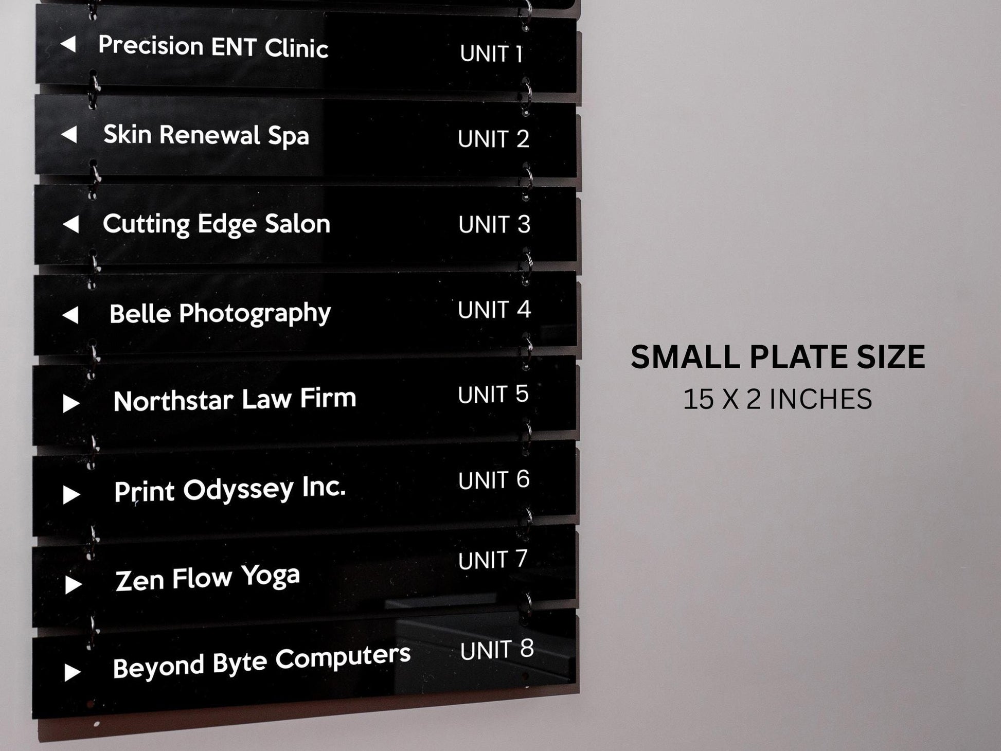 Add On: Replacement Plate (Small) for Interchangeable Hanging Directory Sign
