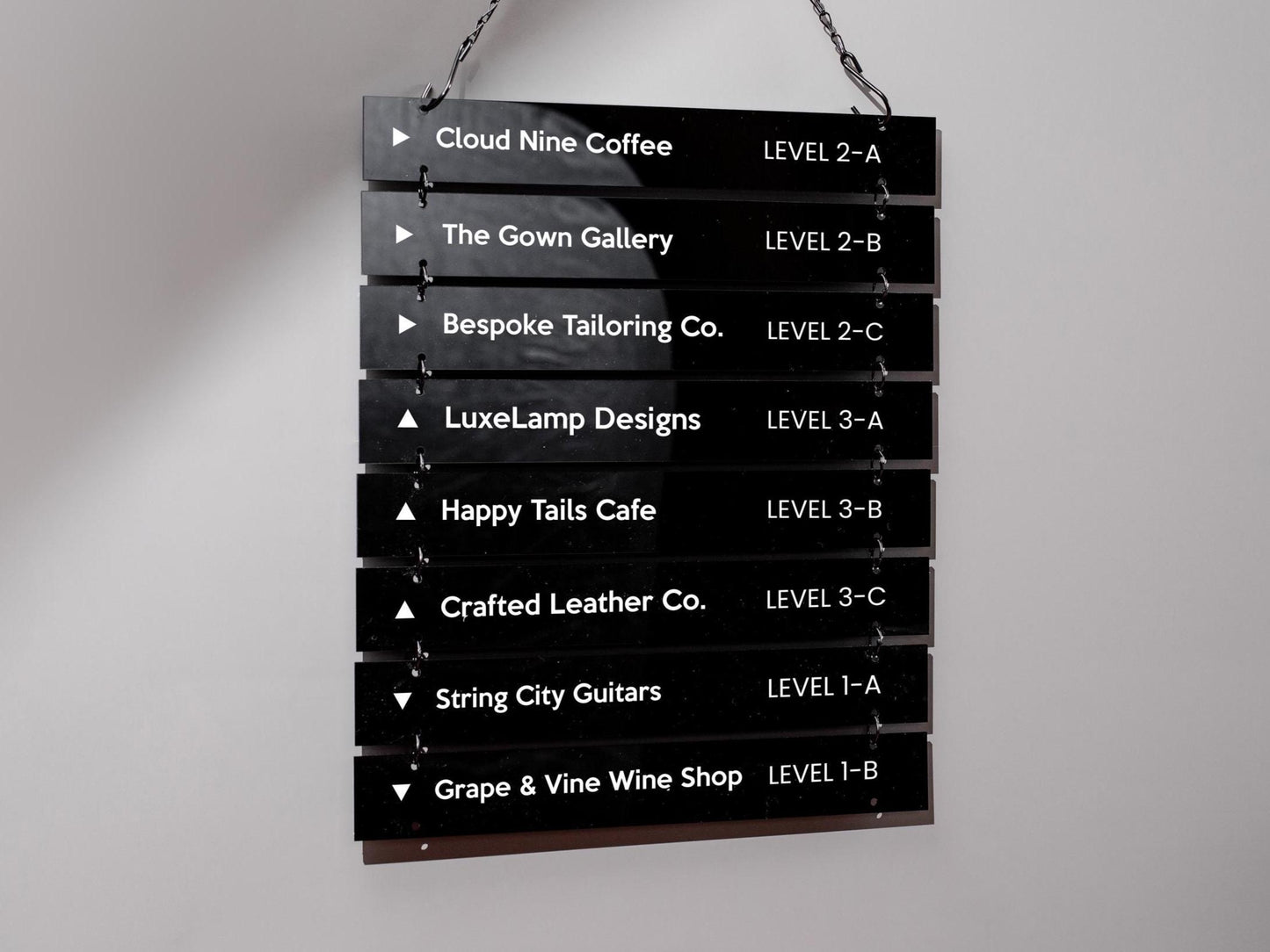 Add On: Replacement Plate (Small) for Interchangeable Hanging Directory Sign