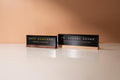 Black Acrylic Foil Name Block - Personalized Custom Gold Silver Text Job Title Plaque Office Table Desk Business Decor Staff Sign Gift
