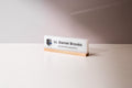 Personalized Acrylic Name Block w/ Logo (D1) - Law Enforcement Desk Sign, Police Academy Graduation, Appreciation Gift for Deputy Officer