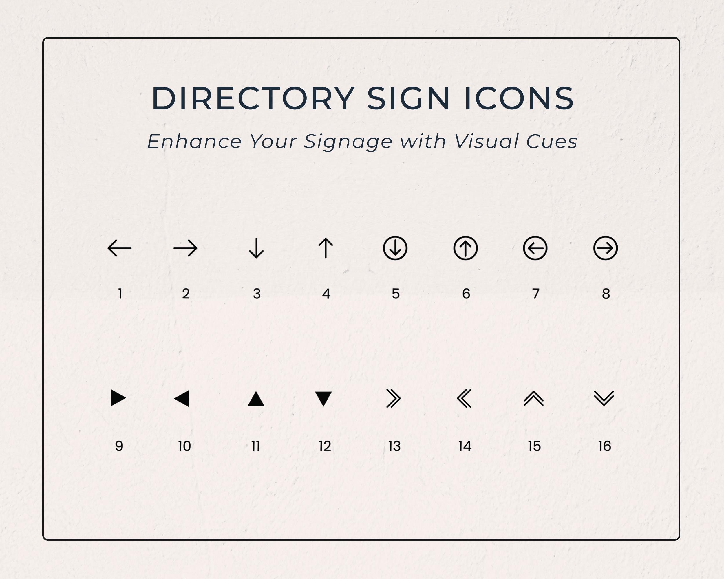 Wall Directory Sign (Slim Plates w/ 2 Columns) - Customizable Office Clinic Lobby Door Building Tenants Business Logo Job Title Room Signage