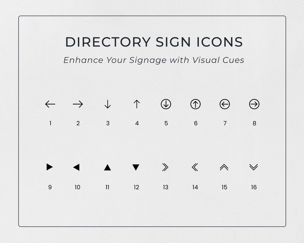 2pc Wall Directory Sign Set (Slim Plates) - Custom Office Clinic Lobby Door Building Tenants Business Logo Job Title Room Signage