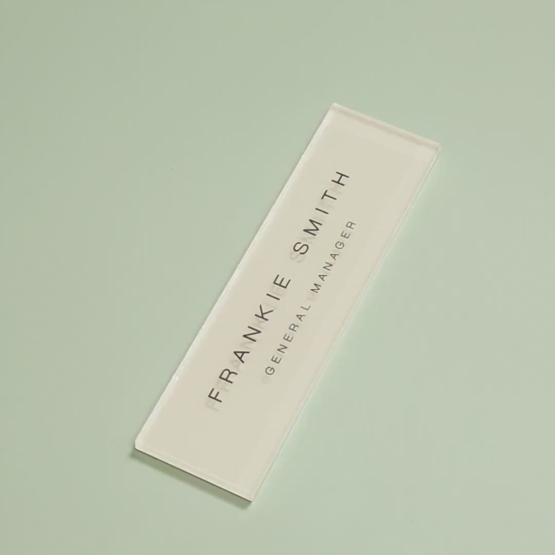 Pastel Acrylic Wall Plate Sign (D3) - Personalized Stick On Door Office Salon Lash Nails Small Business Shop Signage Work Rental Room Number