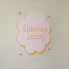 Frosted Round Wall Sign With 4 Holes - Custom Small Business Logo Sign for Beauty Salon Owners, Hair Nail Stylist Makeup Massage Skincare