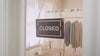 Open Closed Wood Hanging Sign (Design 1) - Double Sided Business Sign For Boutique Shop Storefront Window Signage Outdoor with White Rope