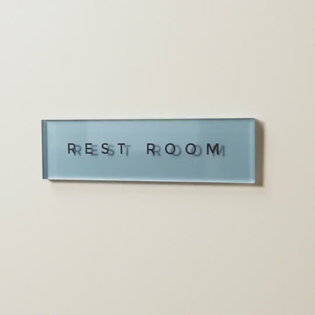 Pastel Acrylic Wall Plate Sign (D4) - Personalized Stick On Door Office Salon Lash Nails Small Business Shop Signage Work Rental Room Number