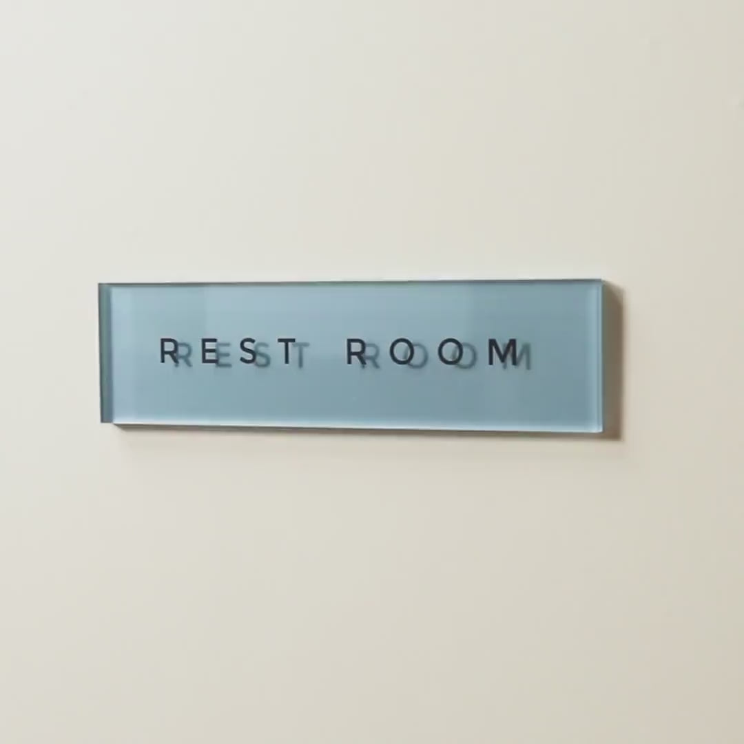 Pastel Acrylic Wall Plate Sign (D4) - Personalized Stick On Door Office Salon Lash Nails Small Business Shop Signage Work Rental Room Number