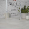 Wifi Password Sign (Acrylic Block) - Custom Home Airbnb Rental Sign for Small Business Hair Nail Salon Station Decor Restaurants Bars Hotel